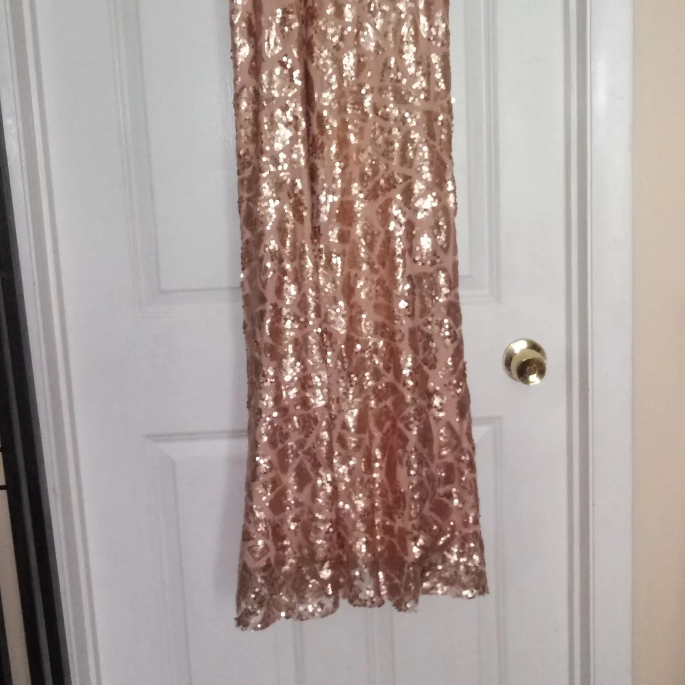 Donna Morgan Tiffany Sequin Gown Size 2